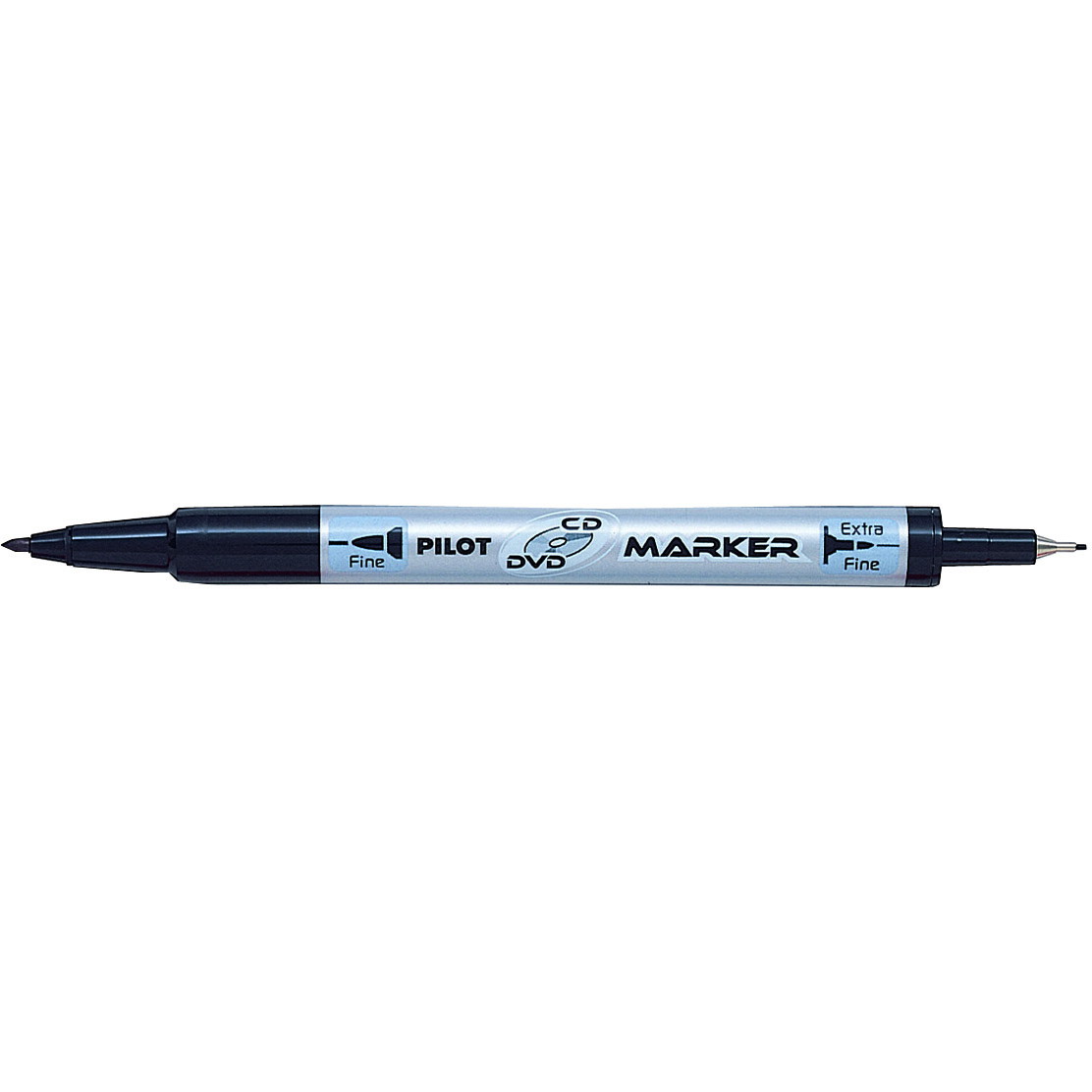 Pilot Twin 2-i-1 CD/DVD marker 0,5mm sort