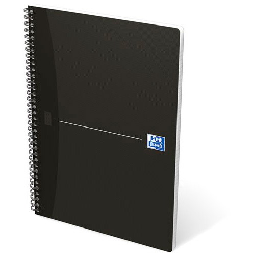Oxford Smart Black notesbog A4 linjeret