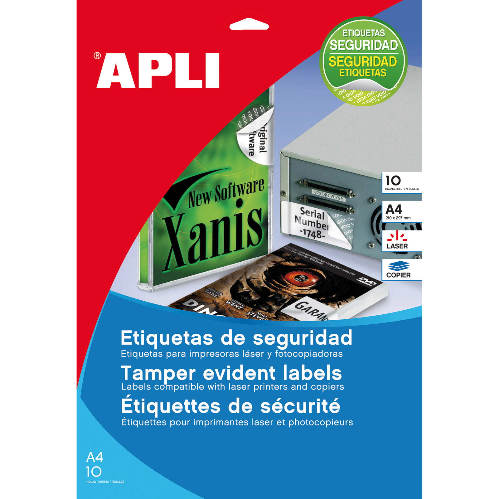 Apli plomberingsetiketter Ã40mm 240stk