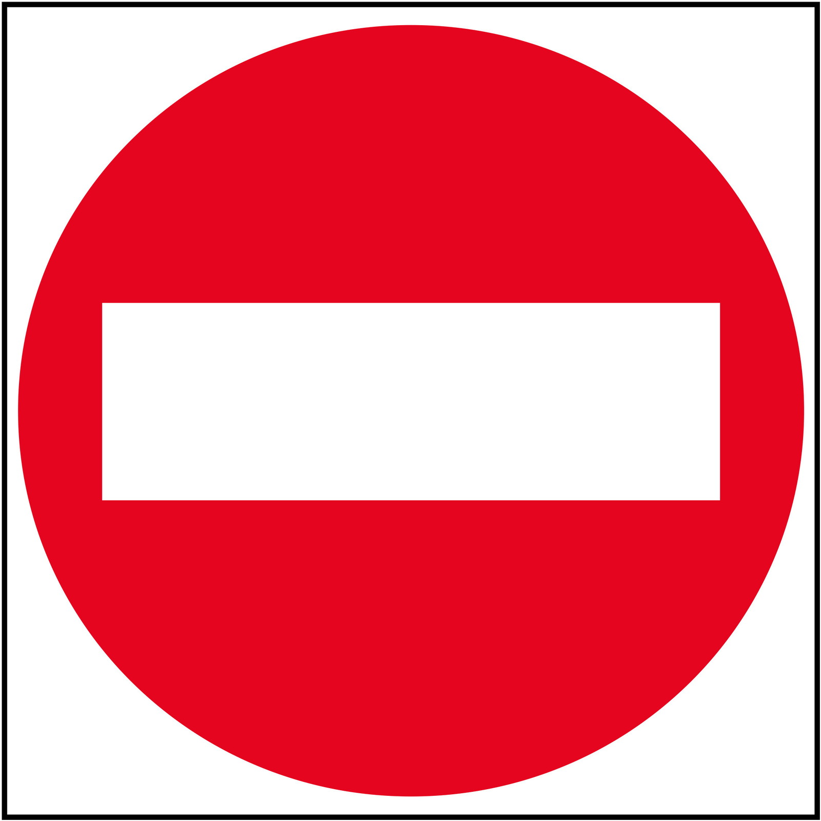 Apli D-sign klistermærke Adgang forbudt 114x114mm
