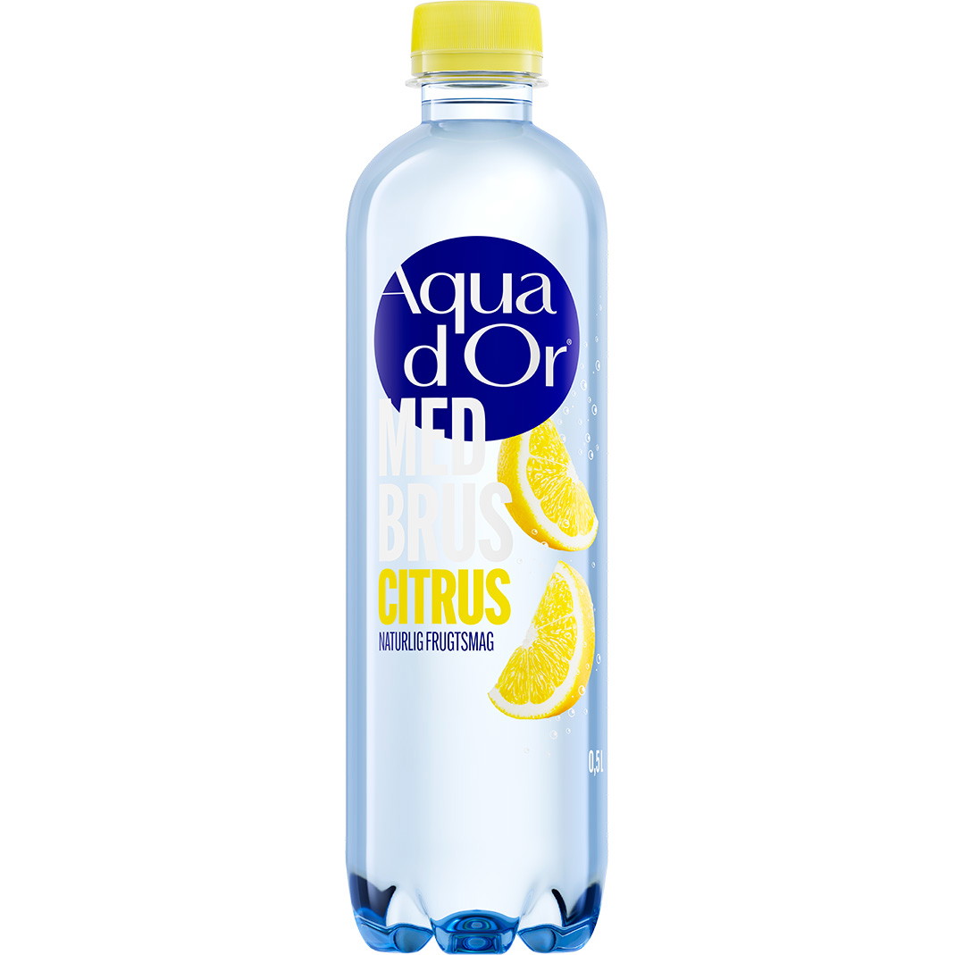 Aqua d'Or kildevand med brus citrus 0,5L
