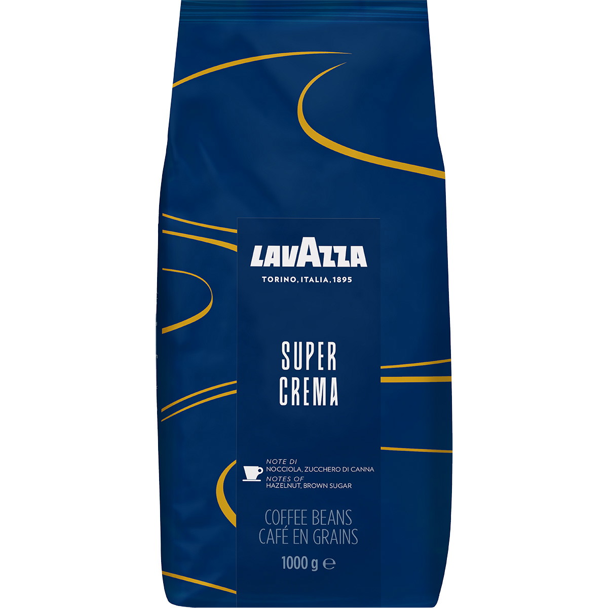Lavazza Super Crema hele kaffebÃ¸nner 1kg
