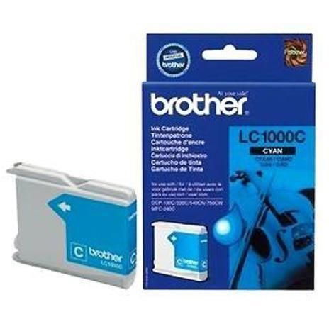 Brother LC1000C Cyan BlÃ¦kpatron, 400 sider