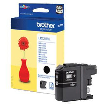 Brother LC-121BK Sort BlÃ¦kpatron, 300 sider