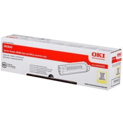 OKI 44643001 Gul Lasertoner, 7.300 sider