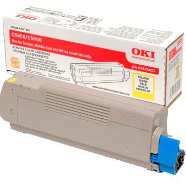 Oki toner 43324421 yellow C5800/C5900