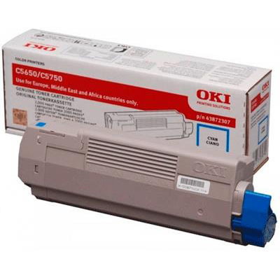 Oki toner 43872307 CYAN C5750