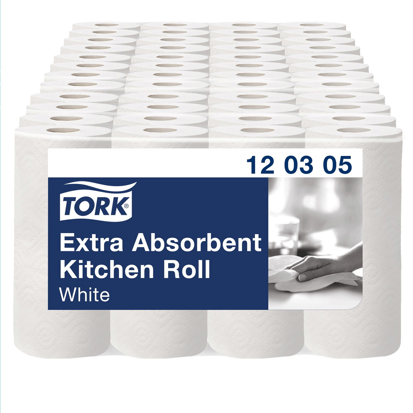 Tork 120305 Premium Ekstra Soft kÃ¸kkenrulle 12,2 mtr 3-lags 48 ruller