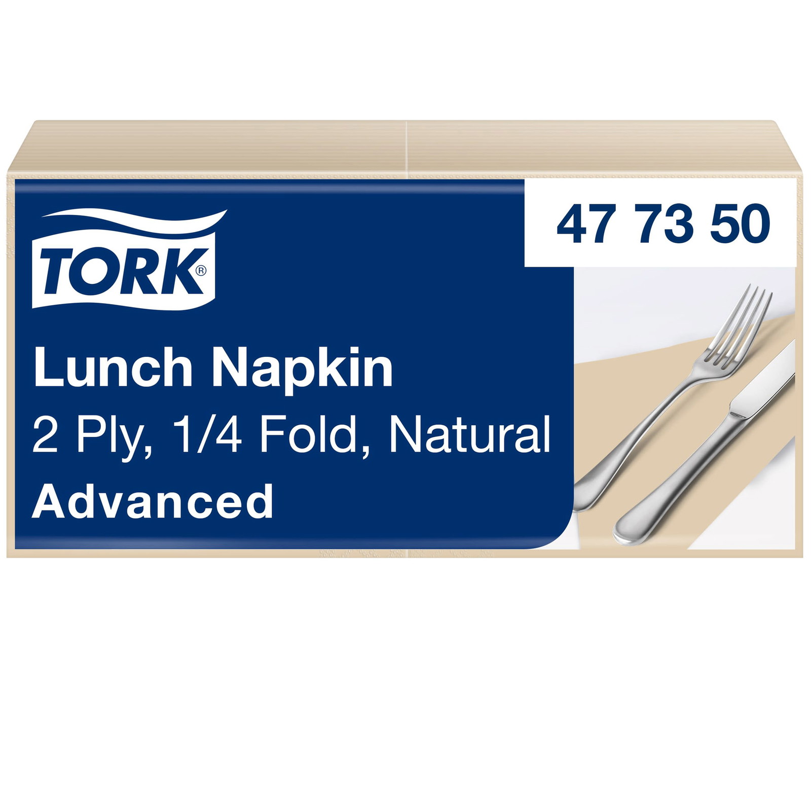 Tork 477350 2lags frokostserviet 33x33cm natur 200stk