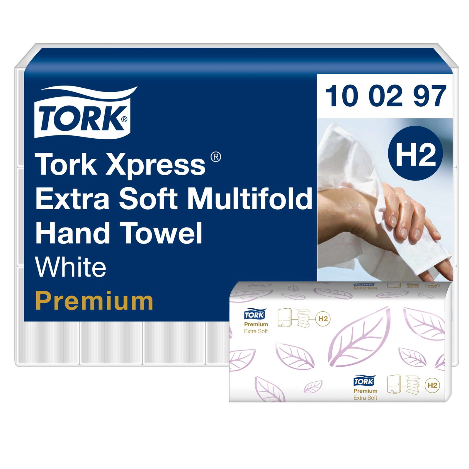 Tork 100297 Xpress Extra Soft hÃ¯Â¿Â½ndklÃ¯Â¿Â½deark H2 hvid 21x100ark 130289