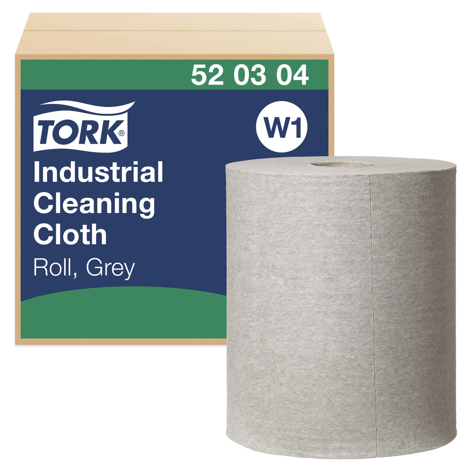 Tork 520304 Industri W1 1lags aftÃ¸rringsklud grÃ¥