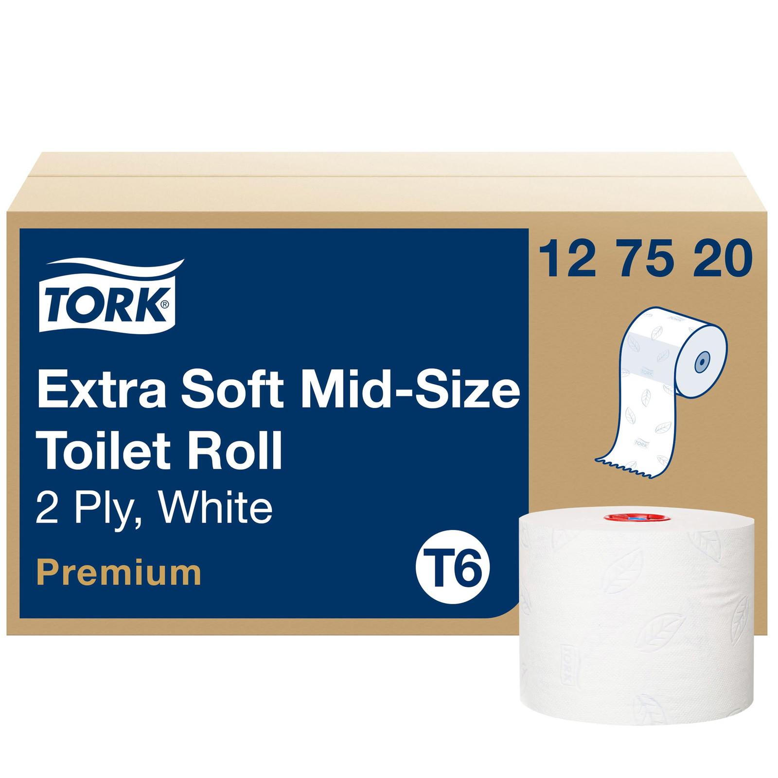 Tork 127520 Premium T6 2lags toiletpapir 27 ruller