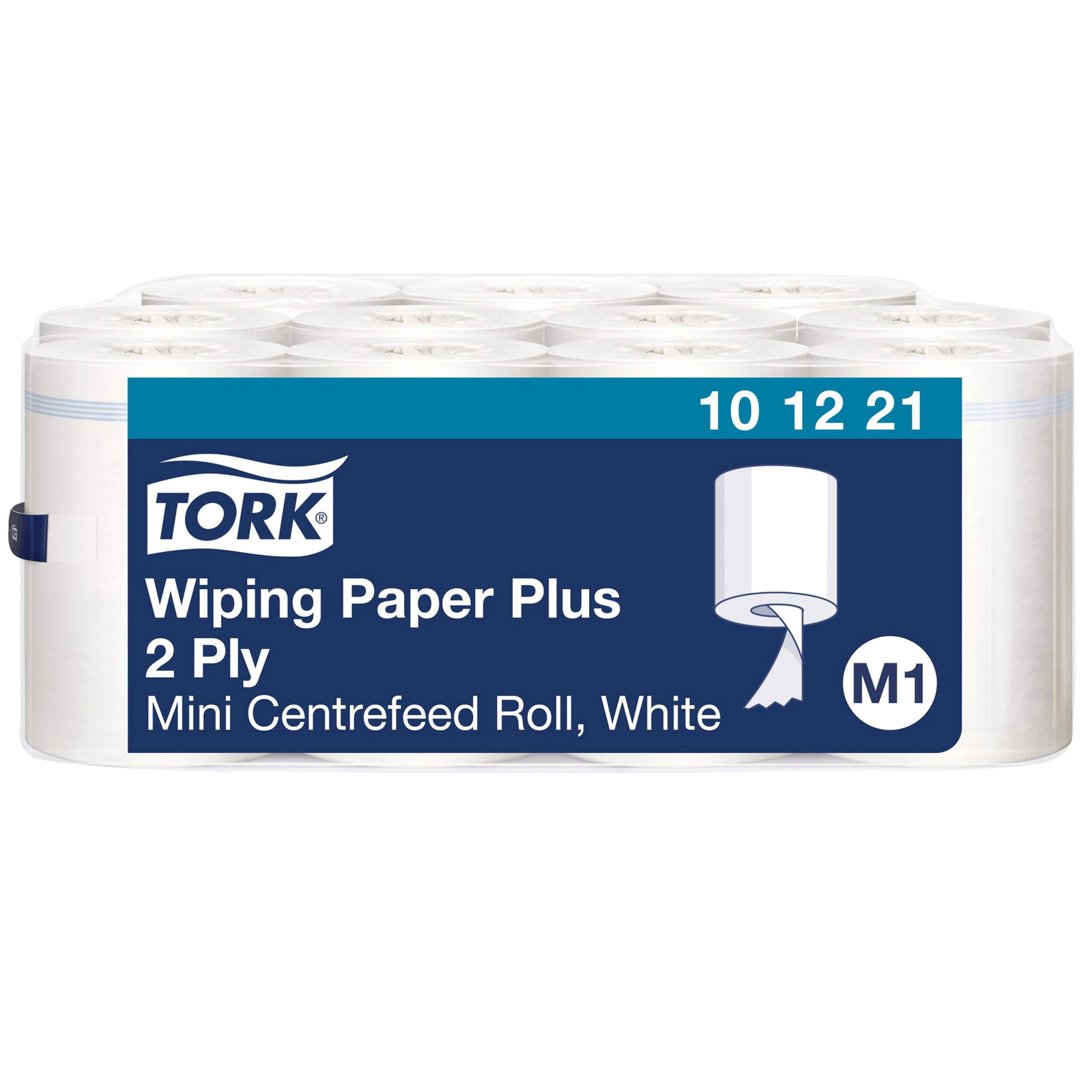 Tork 101221 Plus M1 2lags aftÃ¸rringspapir hvid 11ruller