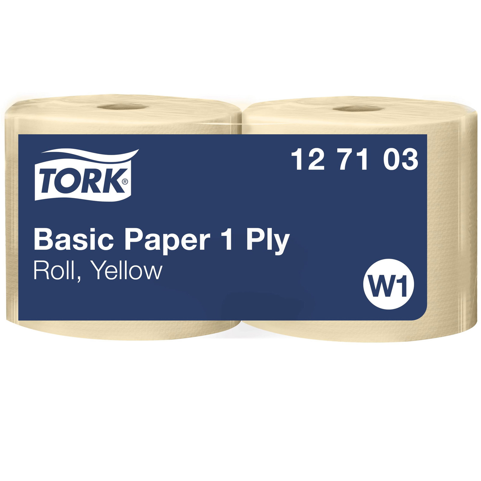 Tork 127103 Basic W1 1lags aftÃ¯Â¿Â½rringspapir gul 2ruller