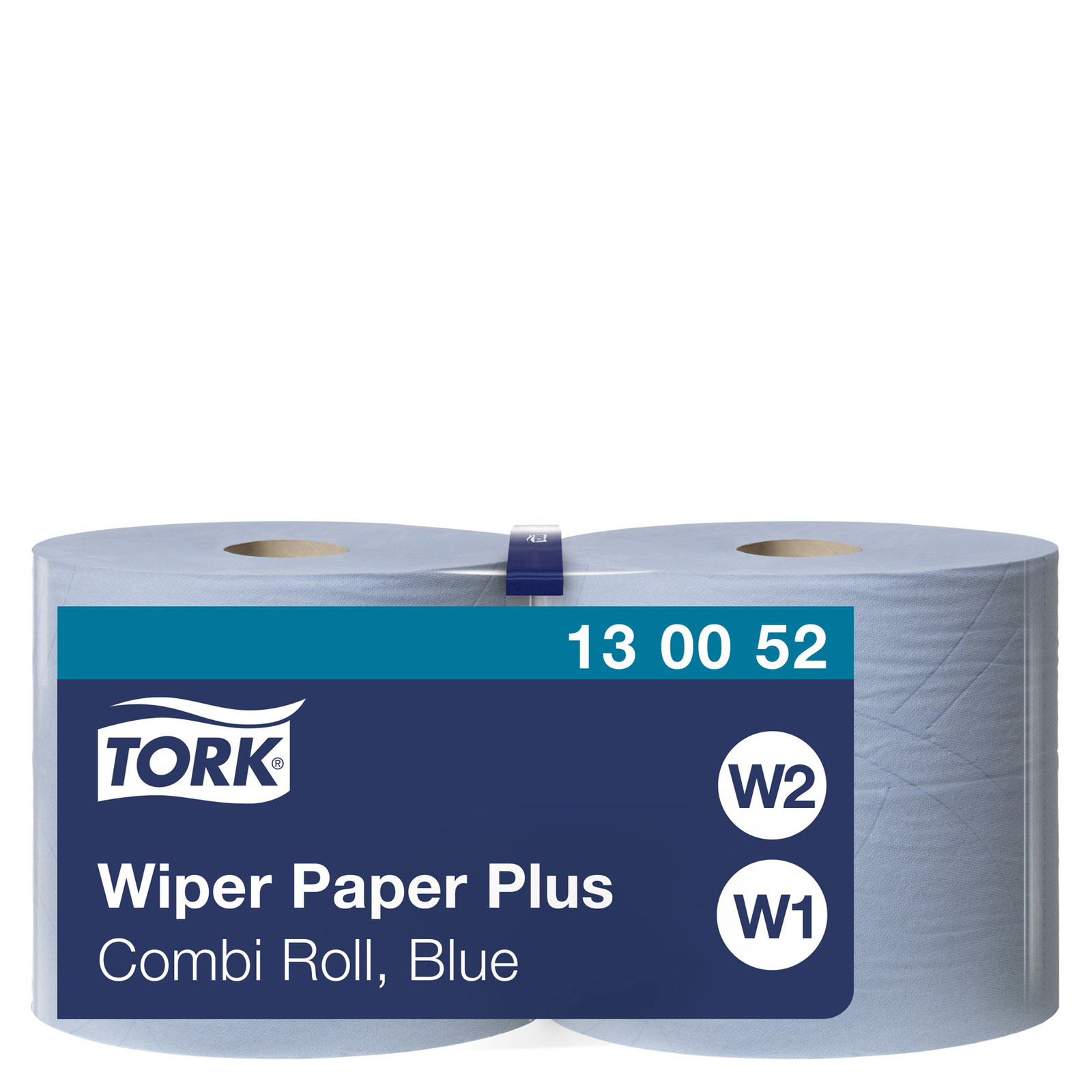 Tork 130052 Plus W1/W2 2lags aftÃ¸rringspapir blÃ¥ 2ruller