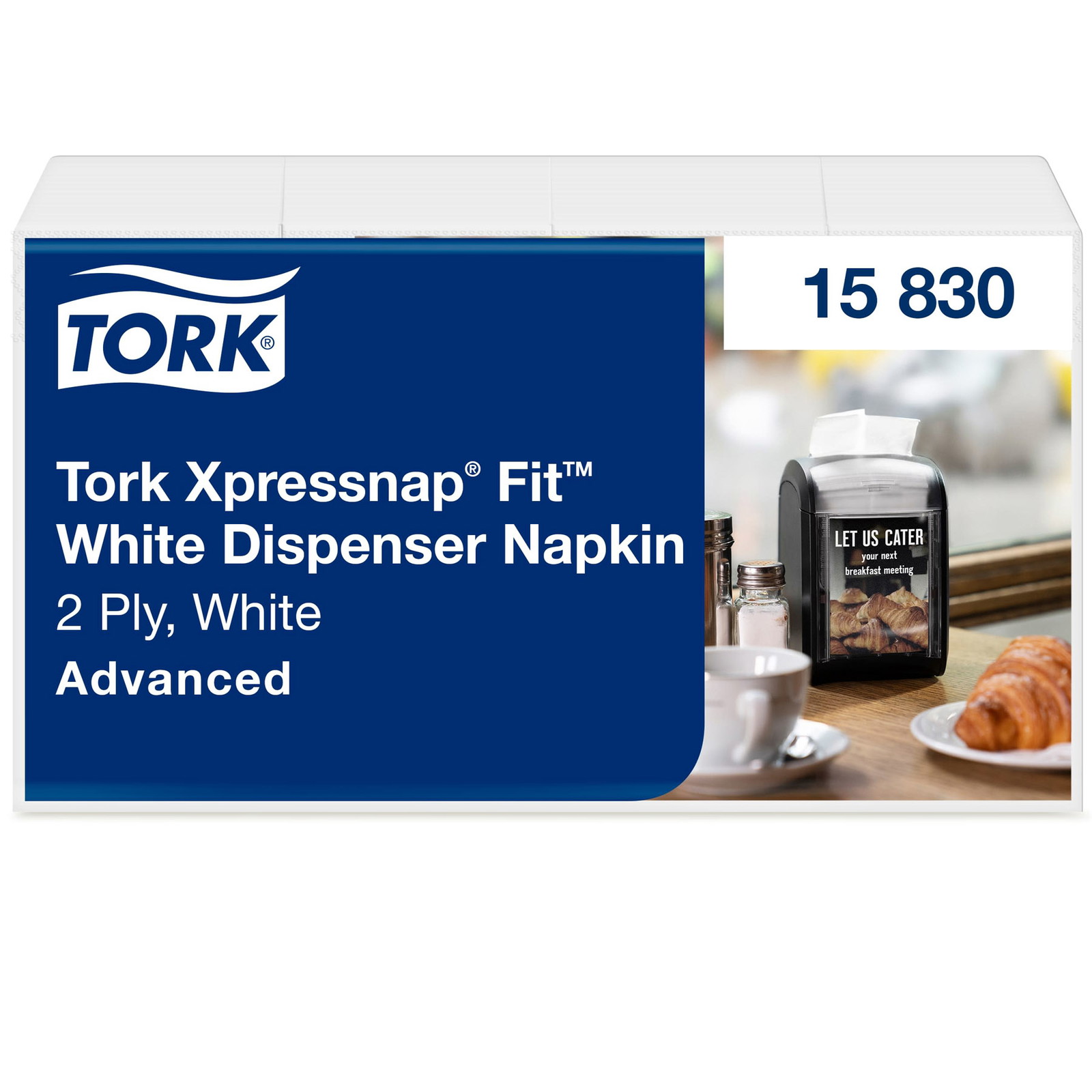 Tork 15830 Xpressnap Fit servietter N14 hvid 720stk