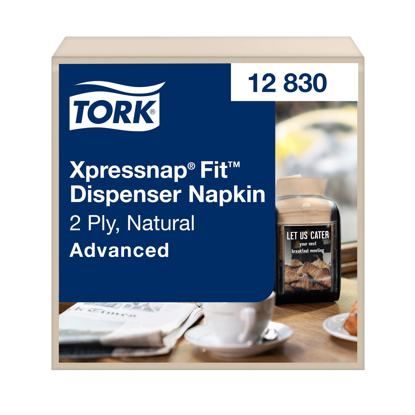 Tork 12830 Xpressnap Fit servietter N14 natur 720stk