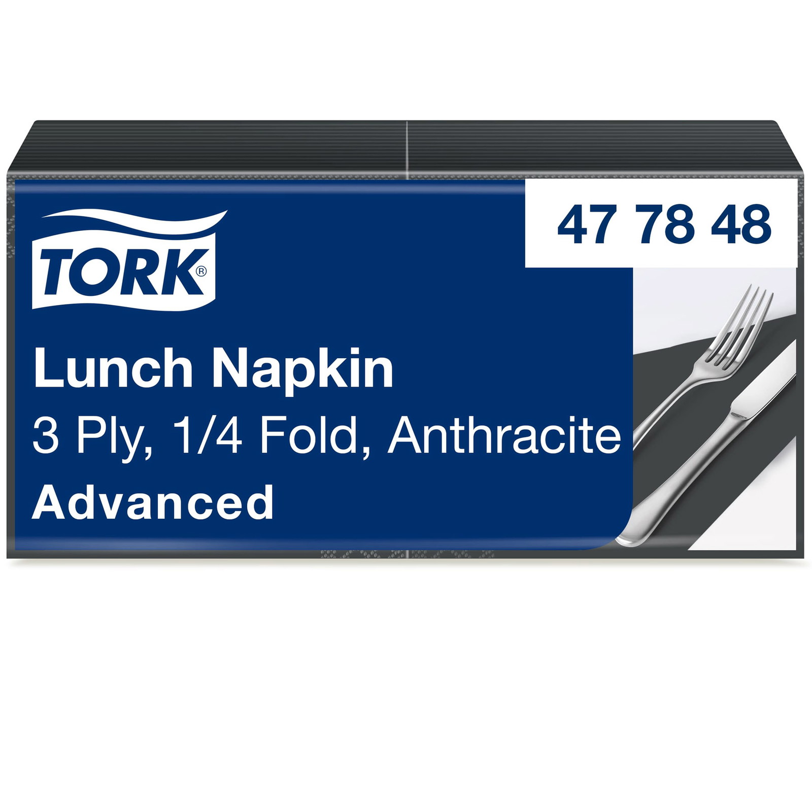 Tork 477848 33x33 cm 150 servietter grÃ¥