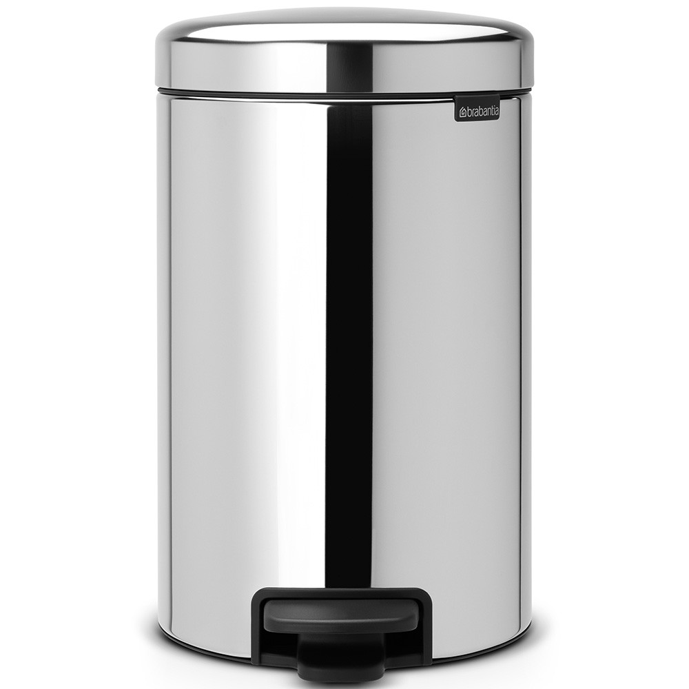 Brabantia NewIcon pedalspand 12L Brilliant Steel