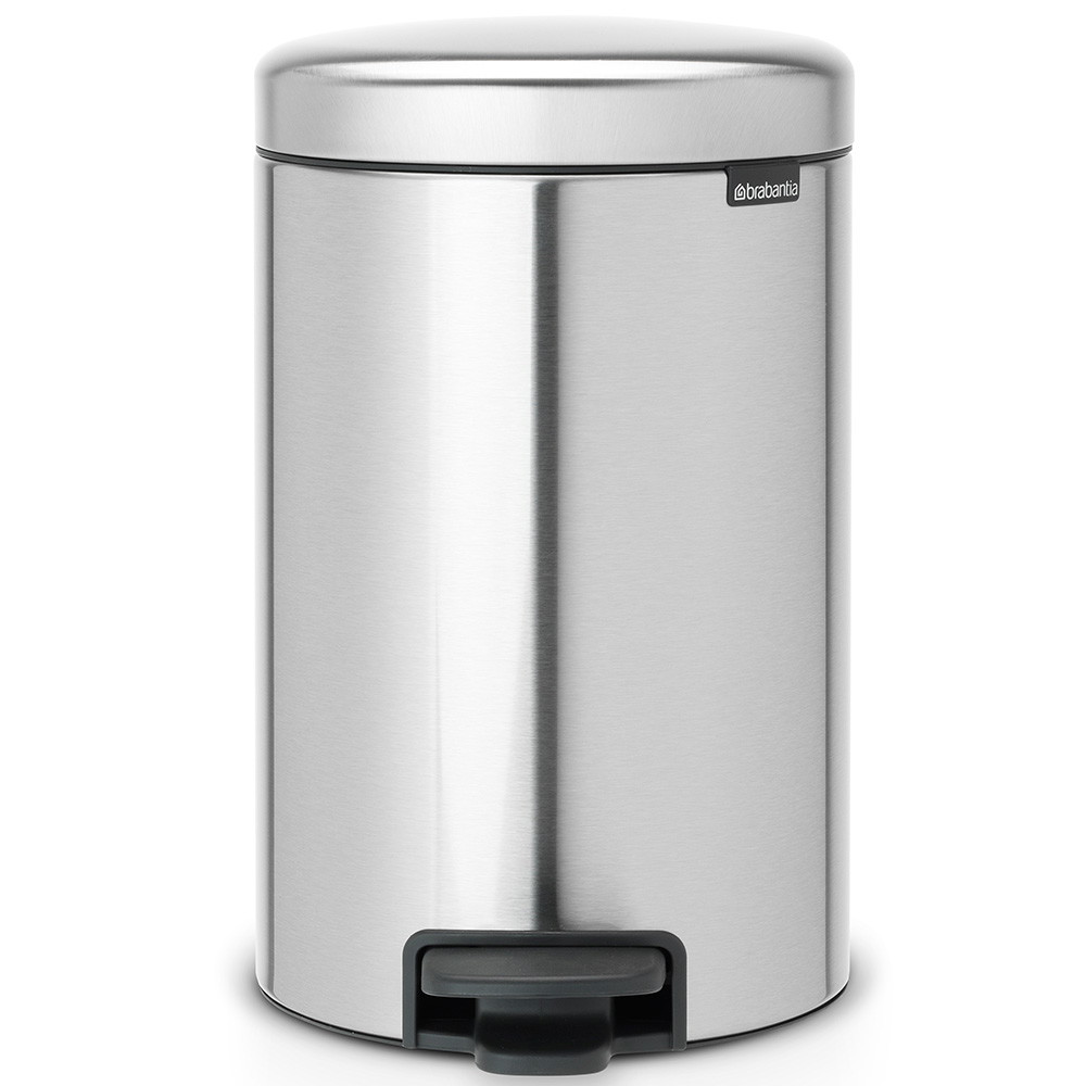 Brabantia NewIcon pedalspand Fingerprint Proof 12L Matt Steel