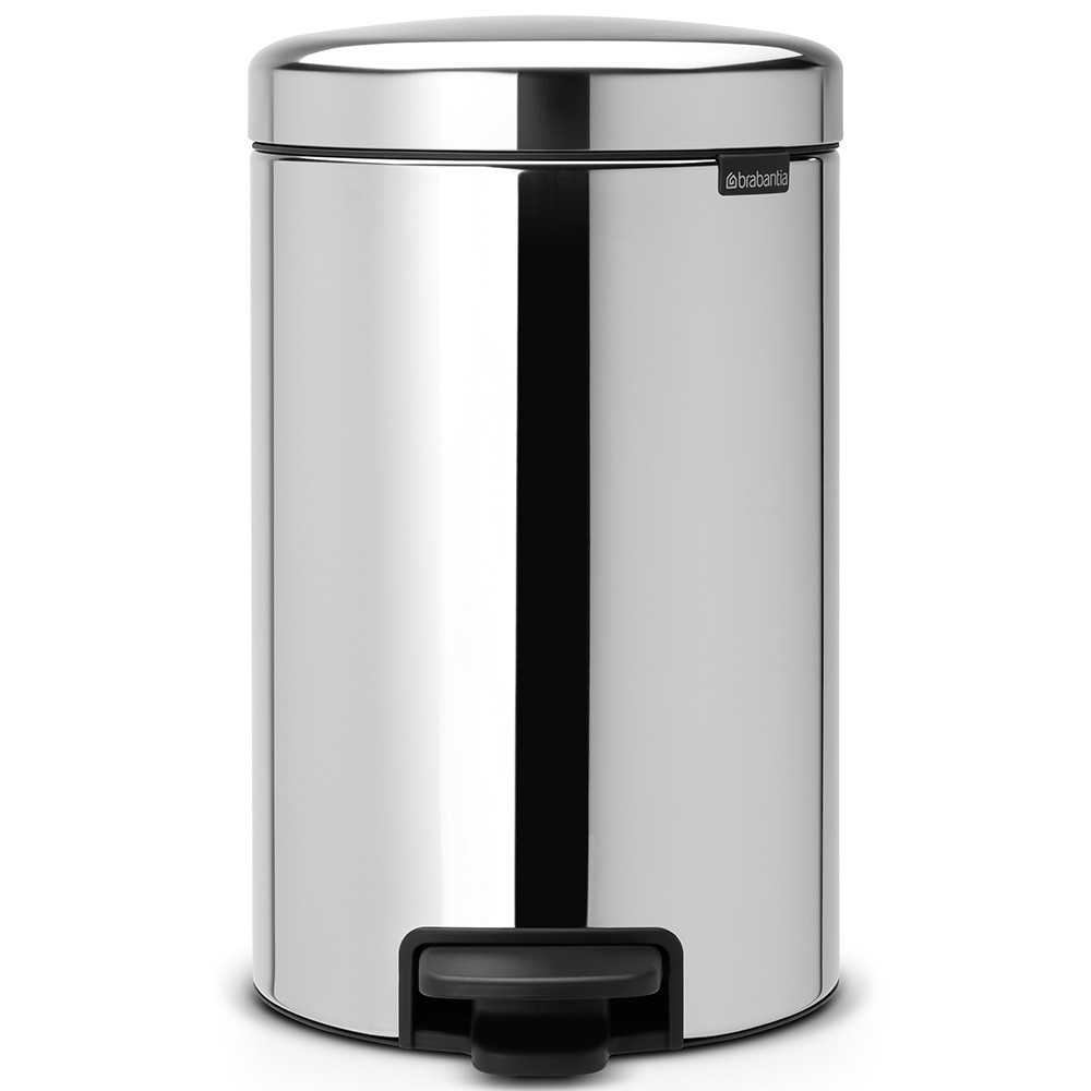 Brabantia NewIcon pedalspand m/metalspand 12L Brilliant Steel