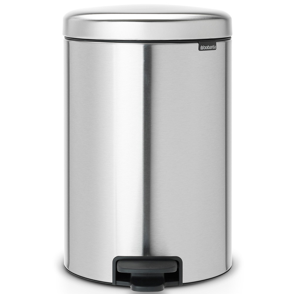 Brabantia NewIcon pedalspand Fingerprint Proof 20L Matt Steel