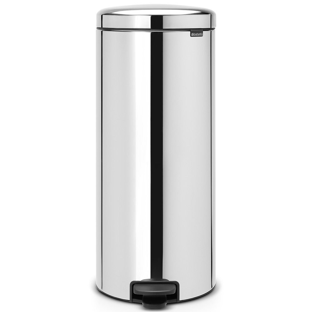 Brabantia NewIcon pedalspand 30L Brilliant Steel