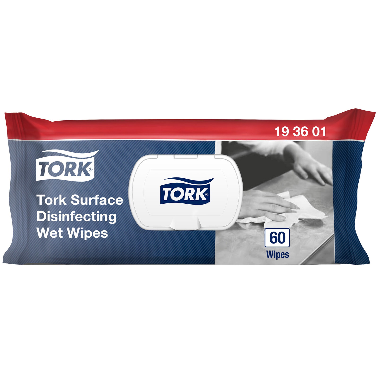 Tork 193601 Premium W20 wet wipes 18x20cm hvid 60stk