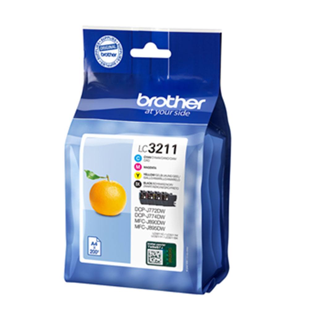 Brother LC3211 blÃ¦kpatron multipack 4stk