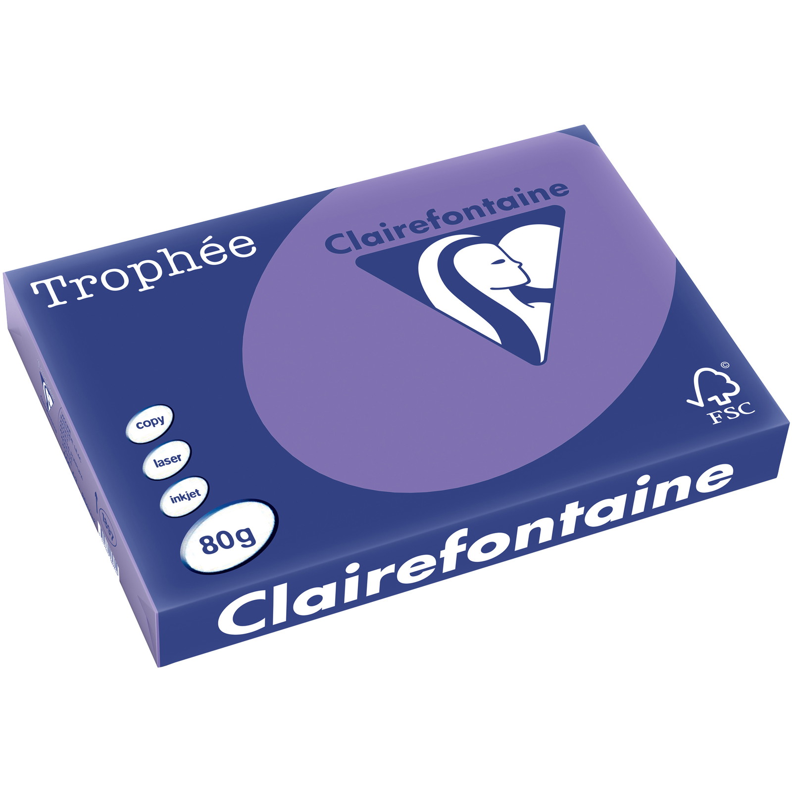 Trophee kopipapir A3 80g stærk lilla 500ark
