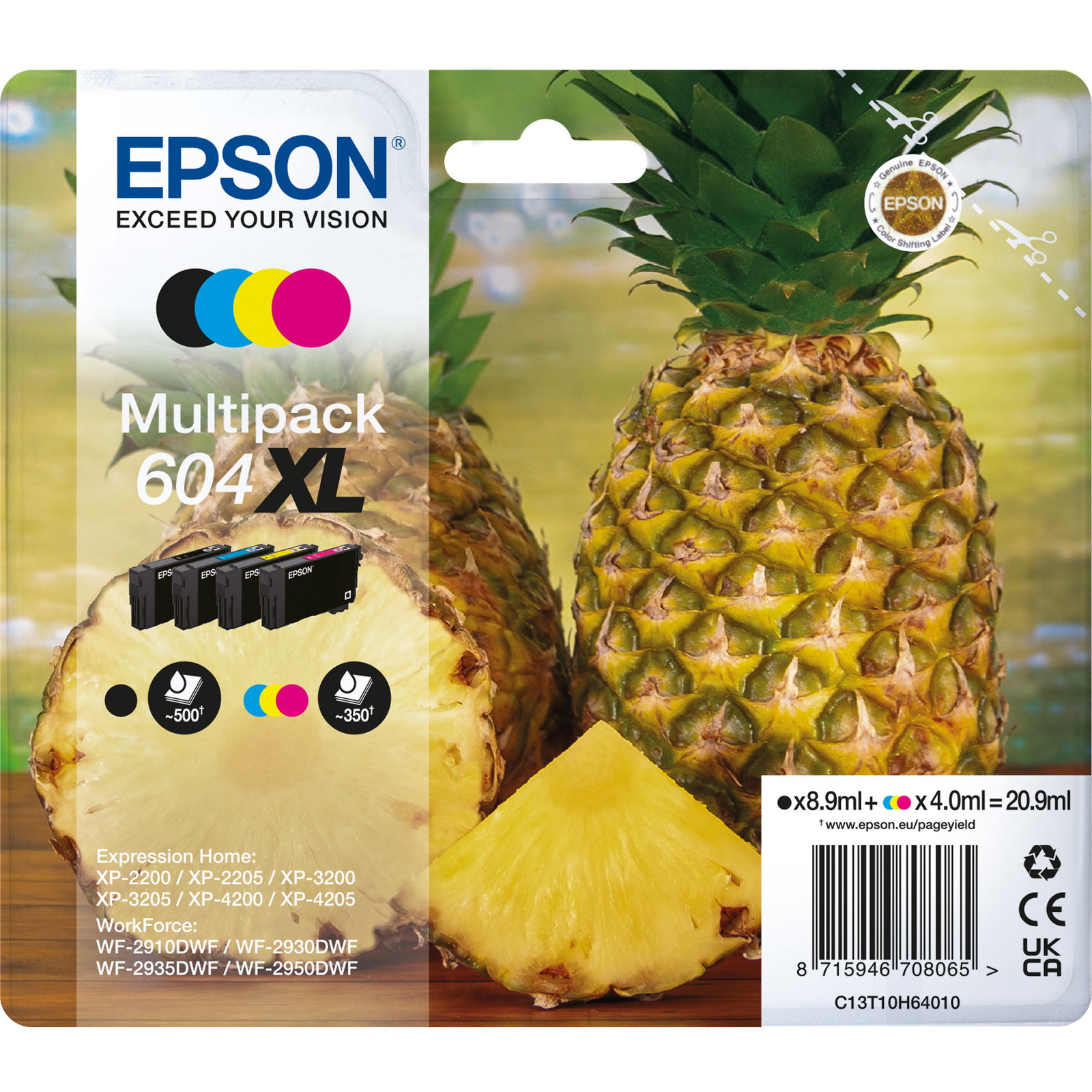 Epson 604XL blÃ¦kpatron sampak