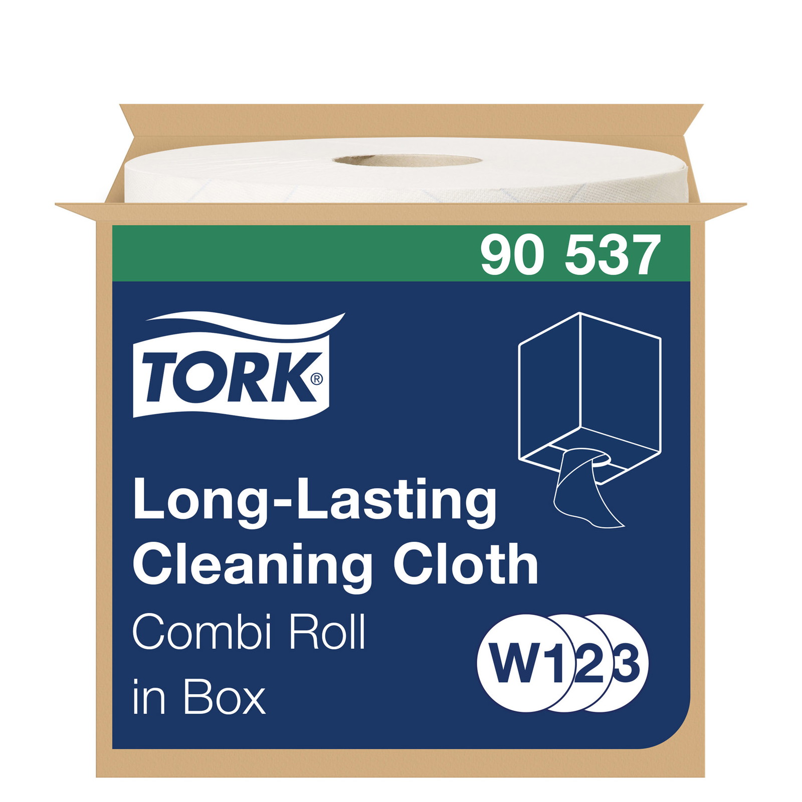 Tork 90537 Alt-i-en aftÃ¯Â¿Â½rringsklud 31,5cmx114m 1lags W1 hvid