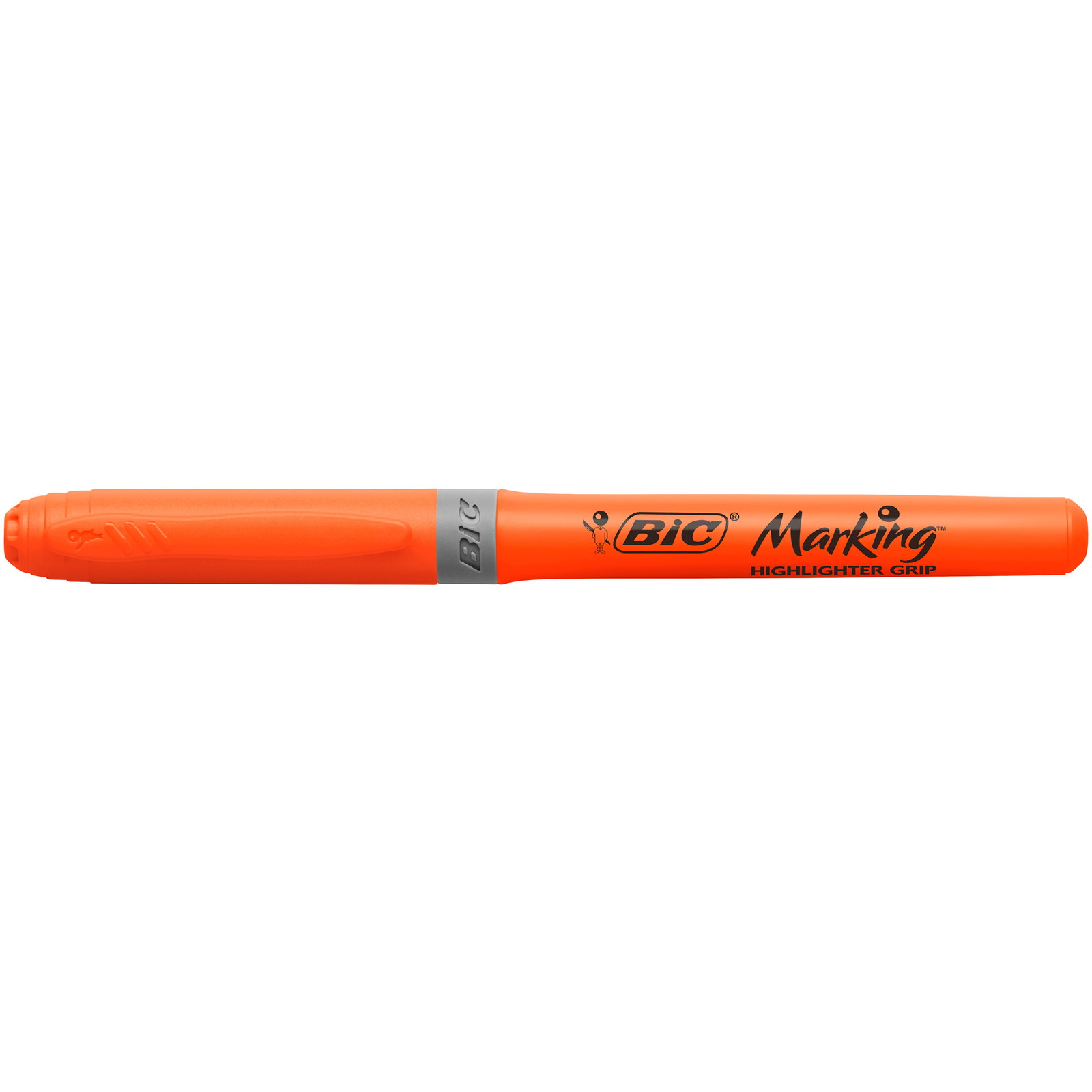 BIC Grip tekstmarker m/skrÃ¥ spids orange 12stk