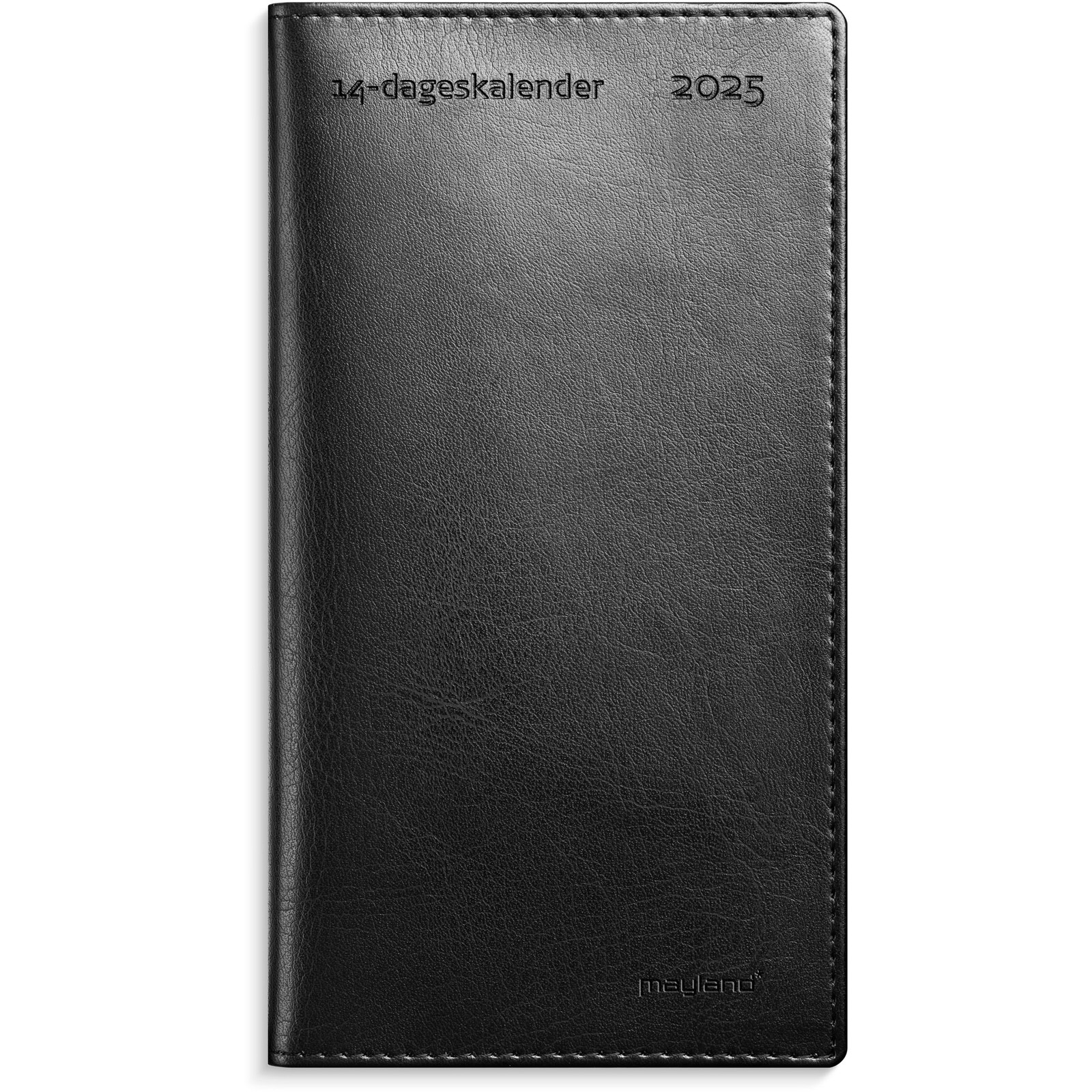 Mayland 2025 25083000 14-dages kalender 17,1x10cm sort