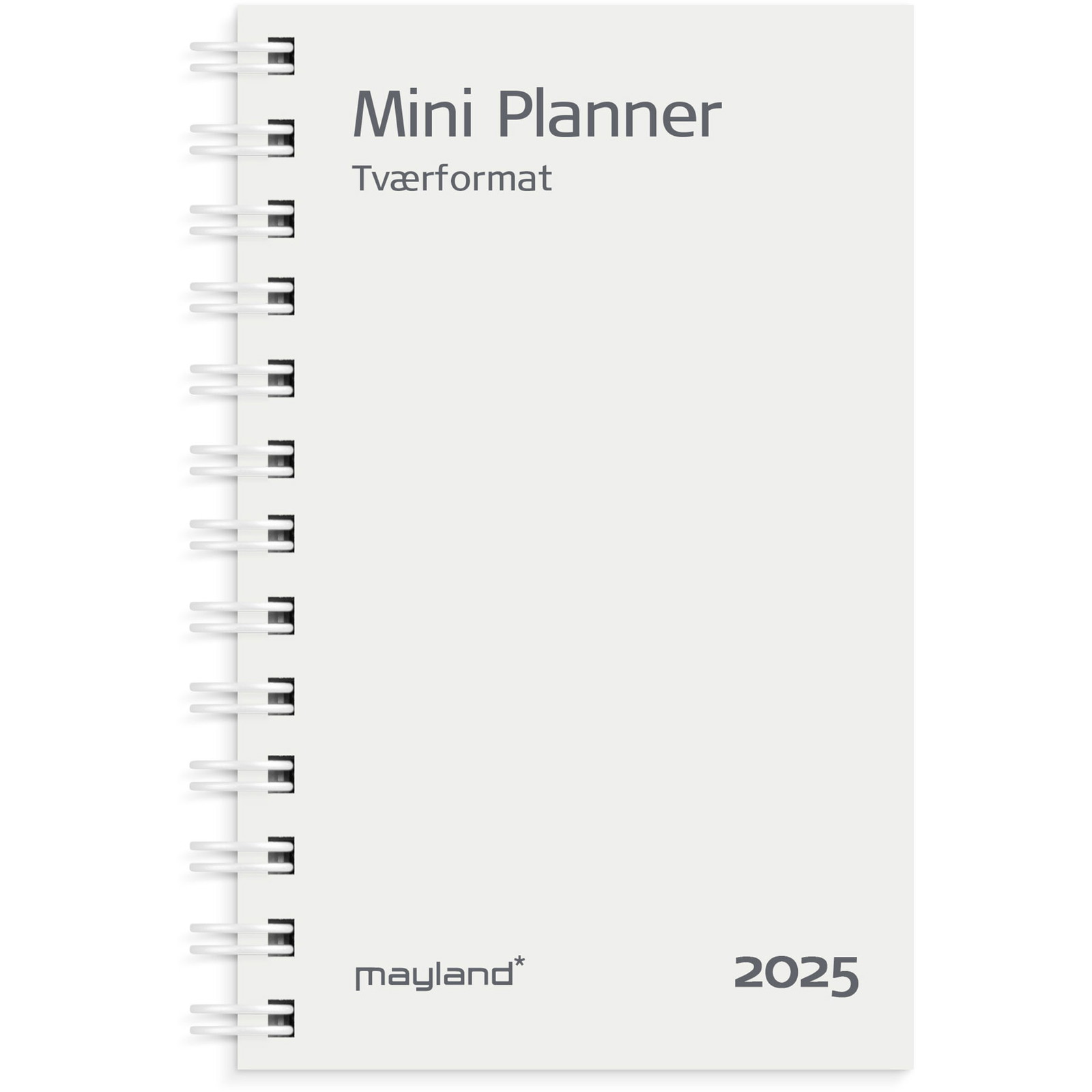 Mayland 2025 25084800 mini ugekalender refill 12,5x8cm hvid