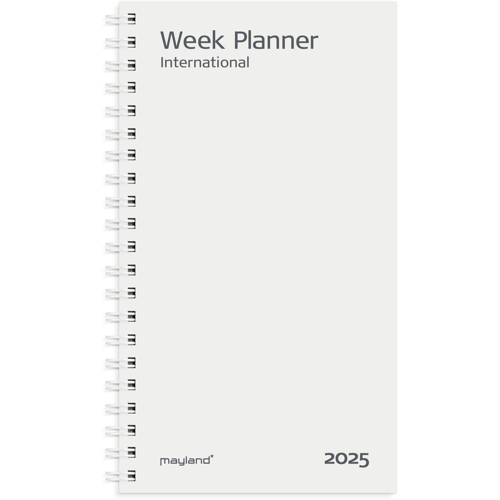 Mayland 2025 25085500 week planner refill 17x9,5cm hvid