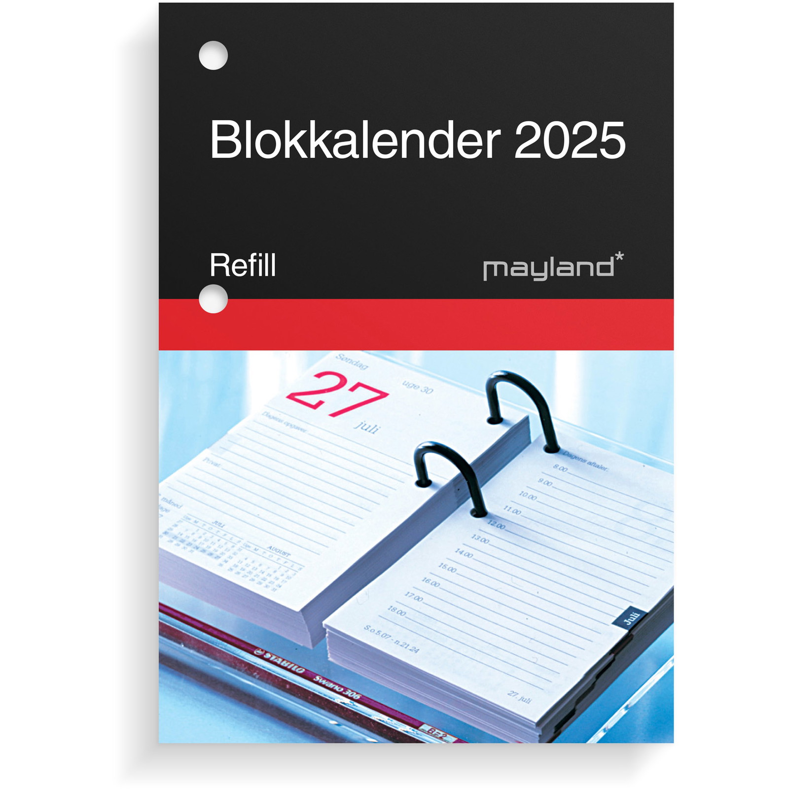 Mayland 2025 25140000 blokkalender refill 11,5x8cm