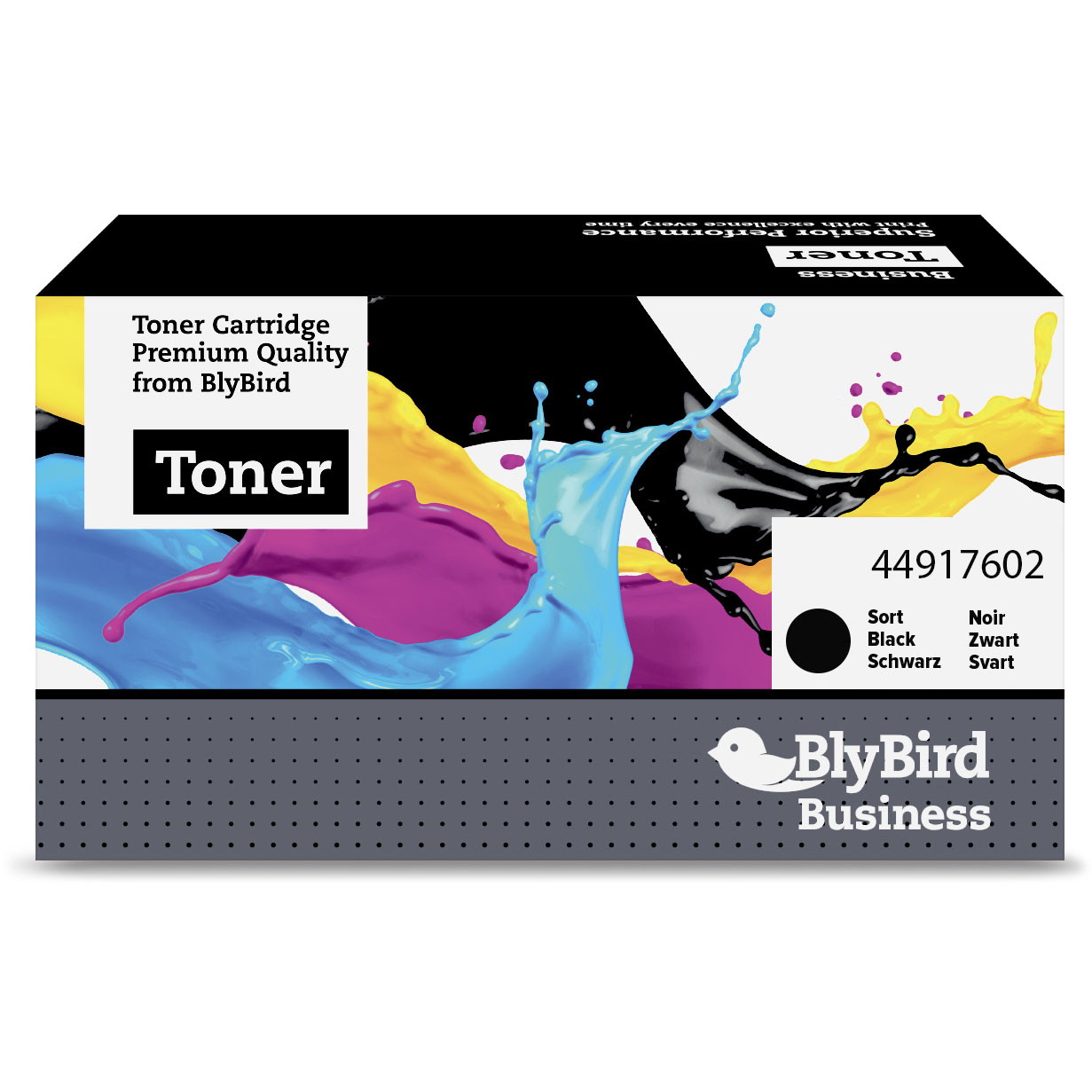 BlyBird 44917602 Sort Lasertoner, 12.000 sider