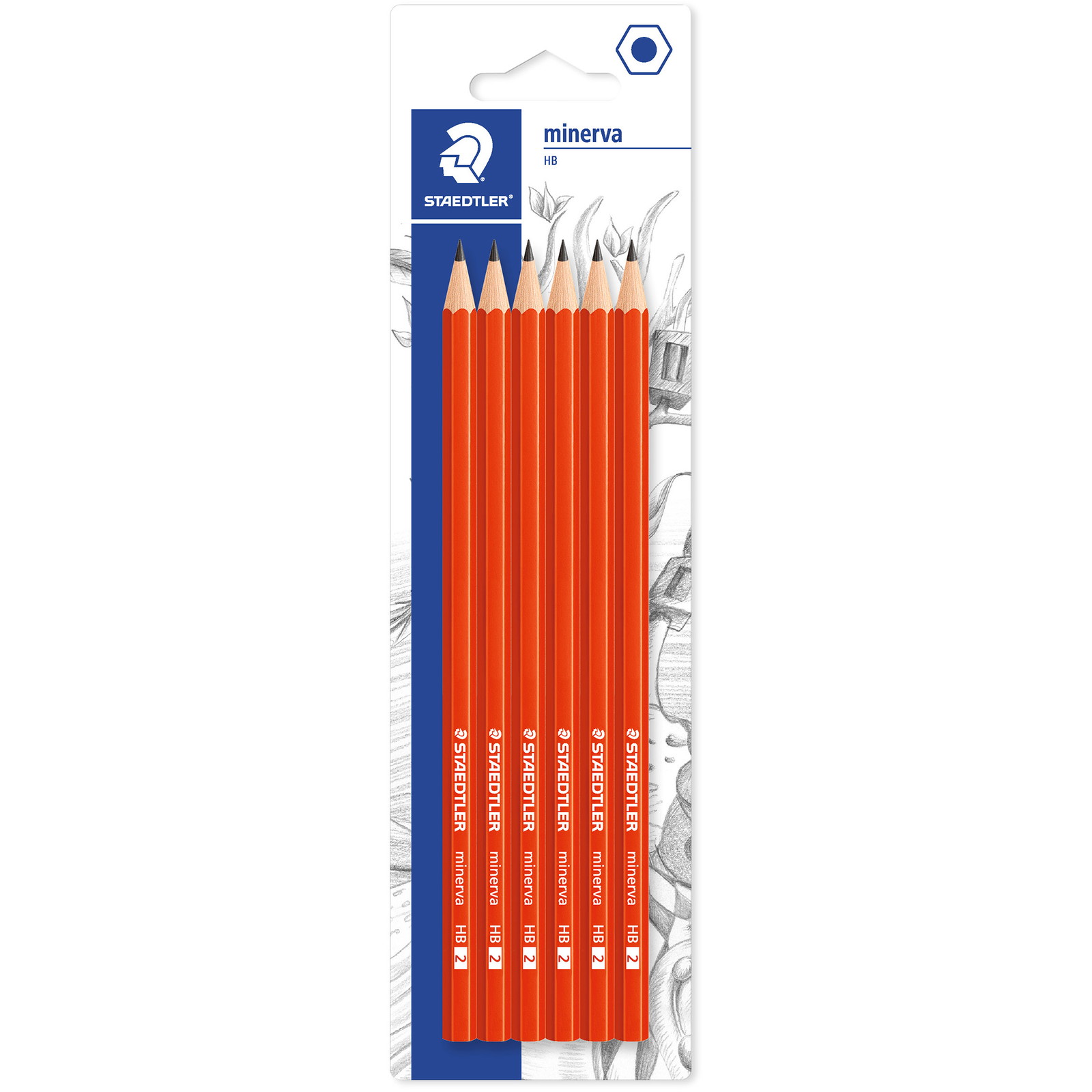 Staedtler Minerva 130 blyant HB 6stk