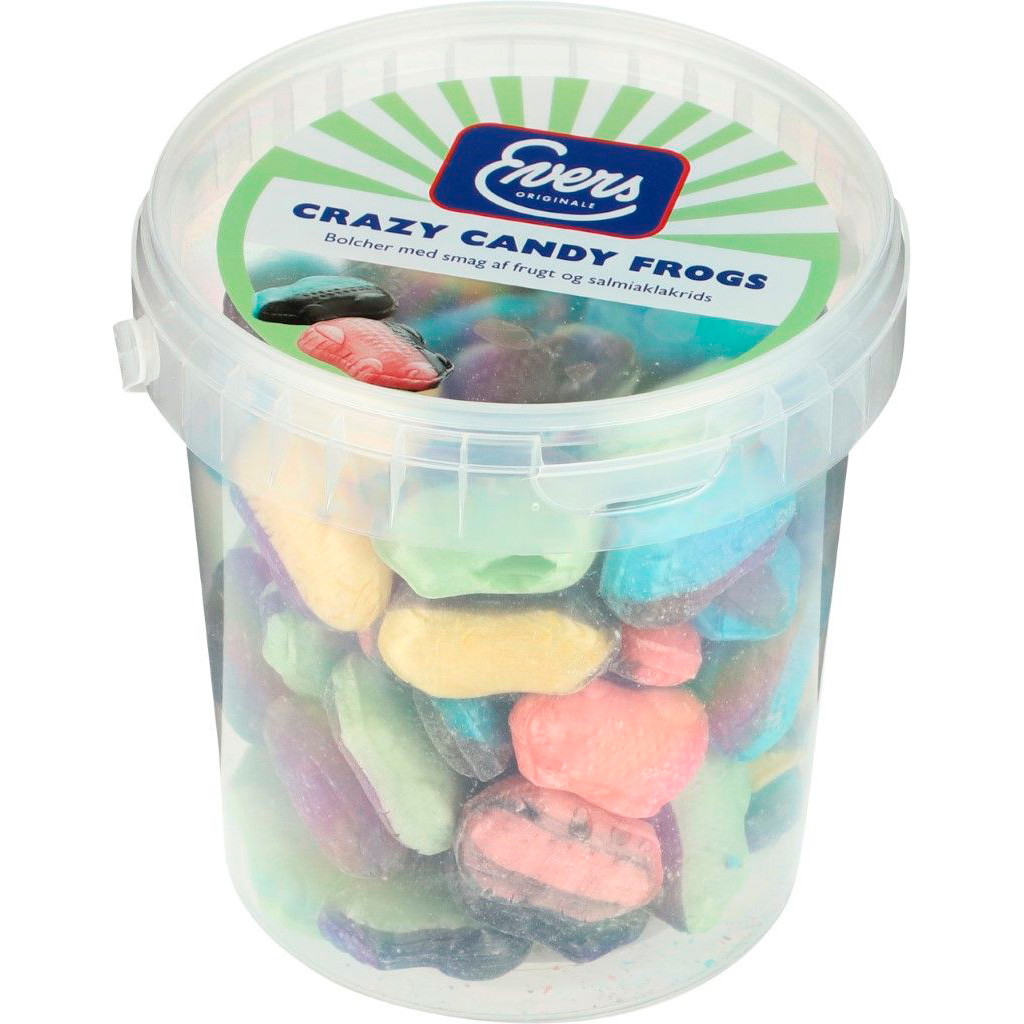 Evers Crazy Candy Frogs bolsjer 600g