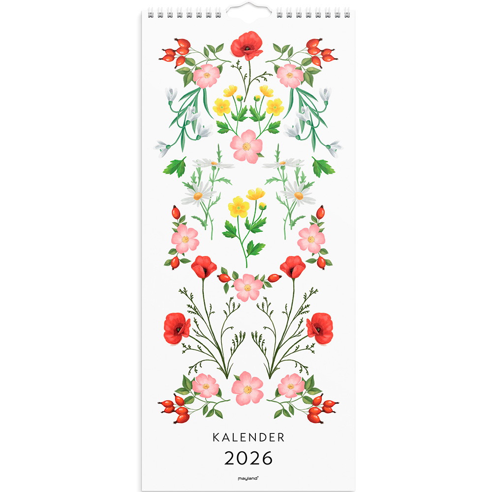 Mayland 2026 26066110 vægkalender 19x43cm