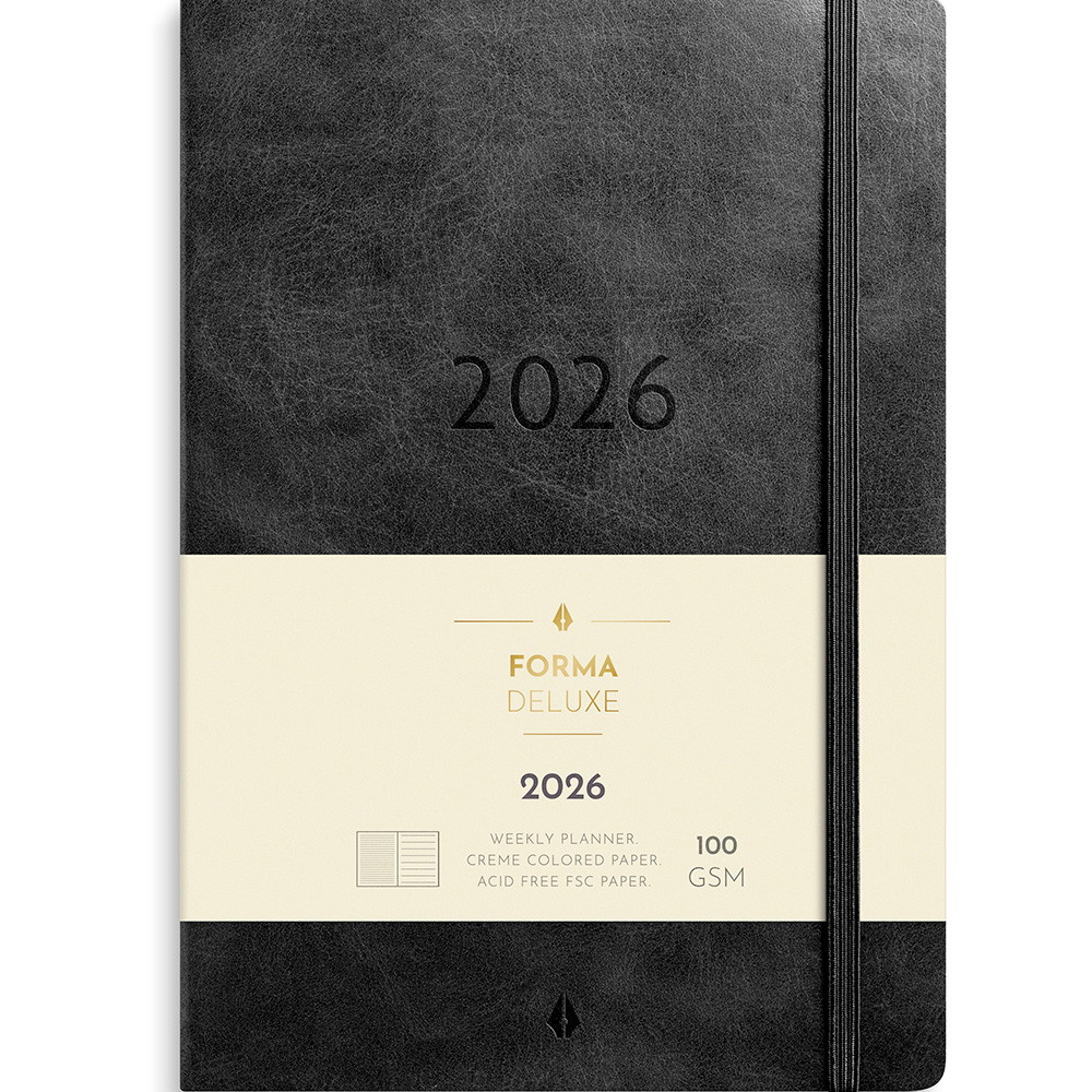 Burde 2026 26200620 Forma Deluxe ugekalender A5 sort