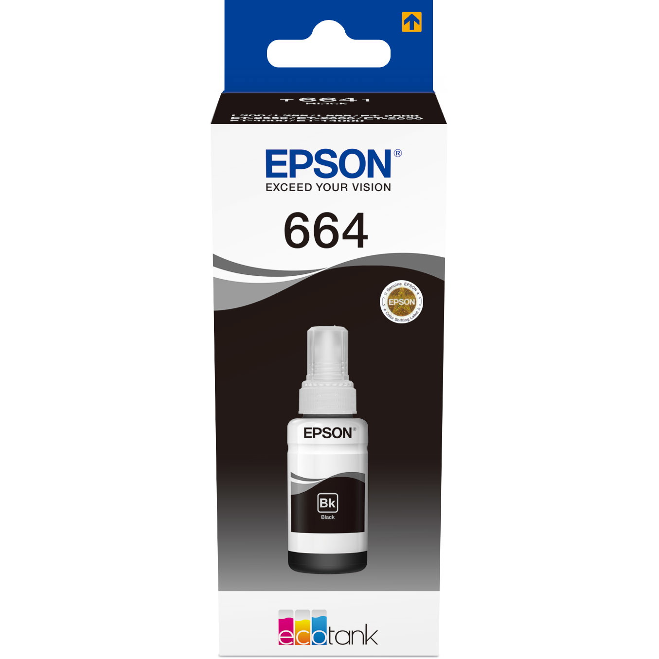 Epson blÃ¦k C13T664140 Black T6641 - blÃ¦krefill