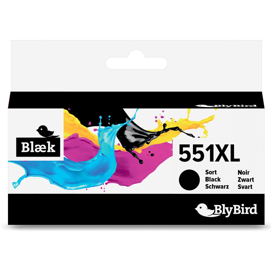 Blybird BlÃ¯Â¿Â½k CLI-551XL BK Sort