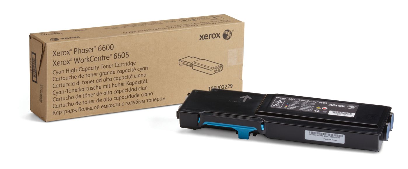 Xerox 106R02229 cyan lasertoner, 6.000 sider
