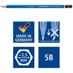 Staedtler Mars Lumograph 100-5B tegneblyanter 12 stk