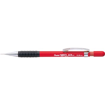 Pentel A313 pencil med 0,3 mm mine i farven rød