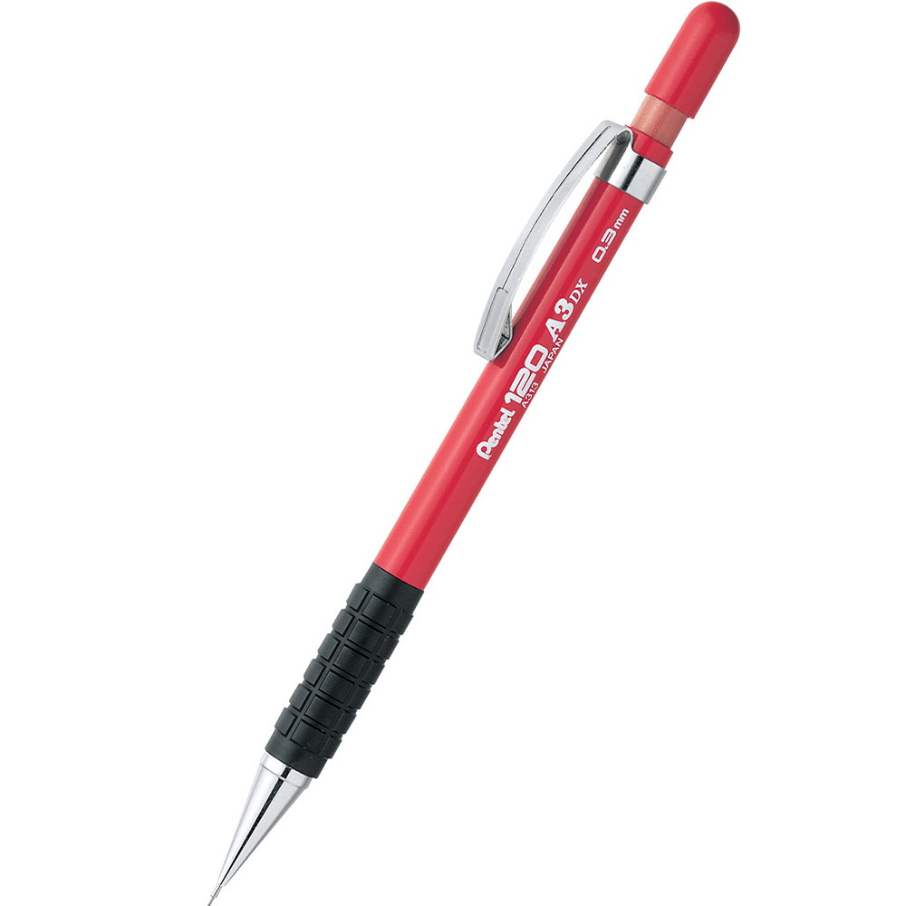 12 x Pentel A313 pencil 0,3mm rød