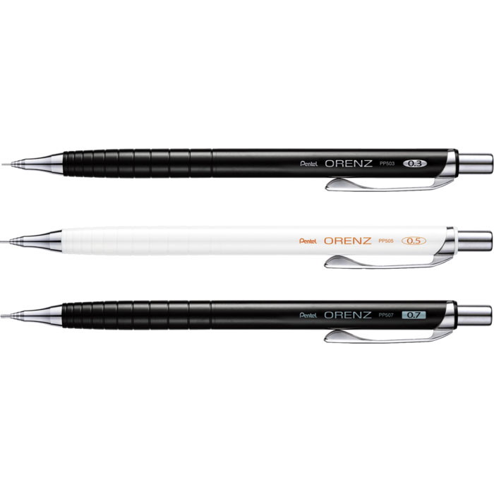 Pentel ORENZ pencil med 0,3 mm mine i farven sort