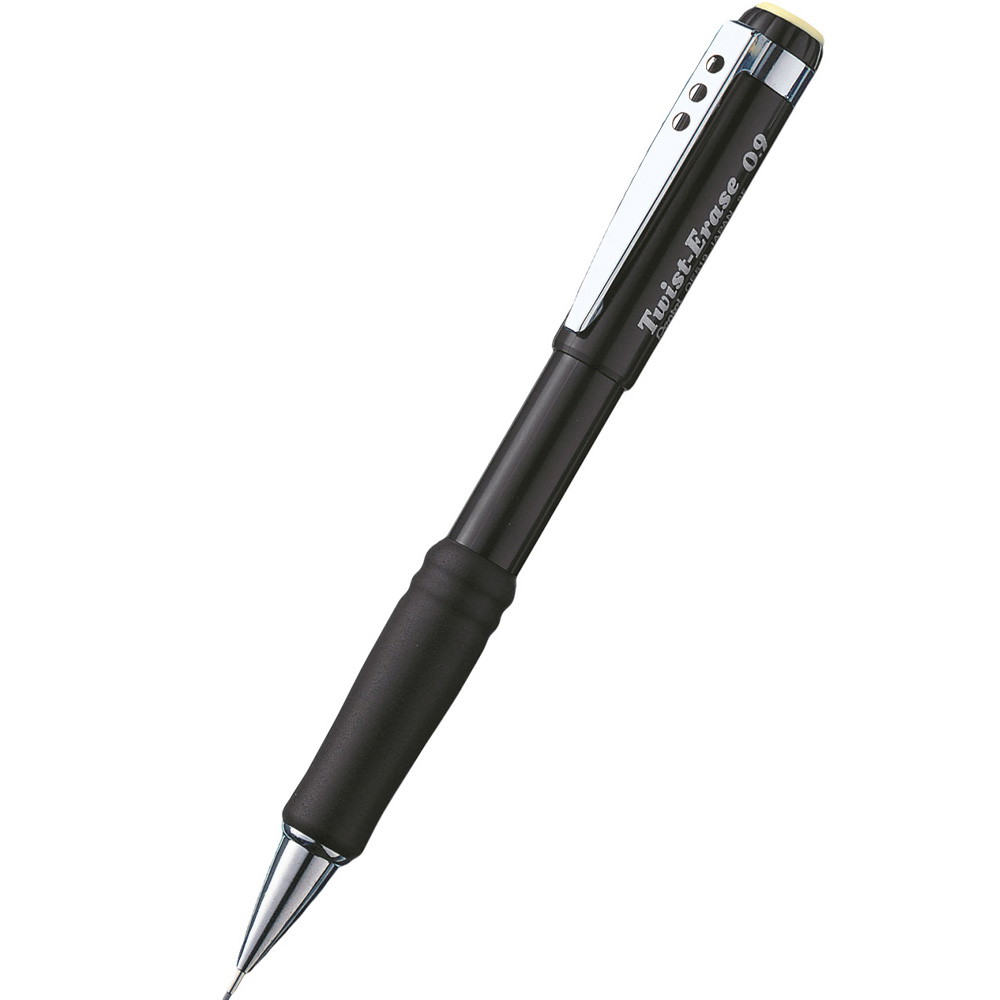 Pentel Twist-Erase QE519 pencil 0,9mm sort